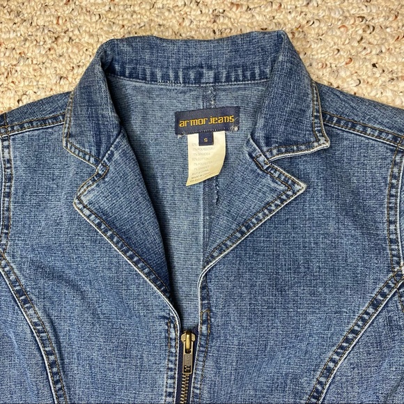 Vintage Y2K Armor Denim 1 piece Jumpsuit Flared Belted Hippiecore Women’s Small - Picture 6 of 14